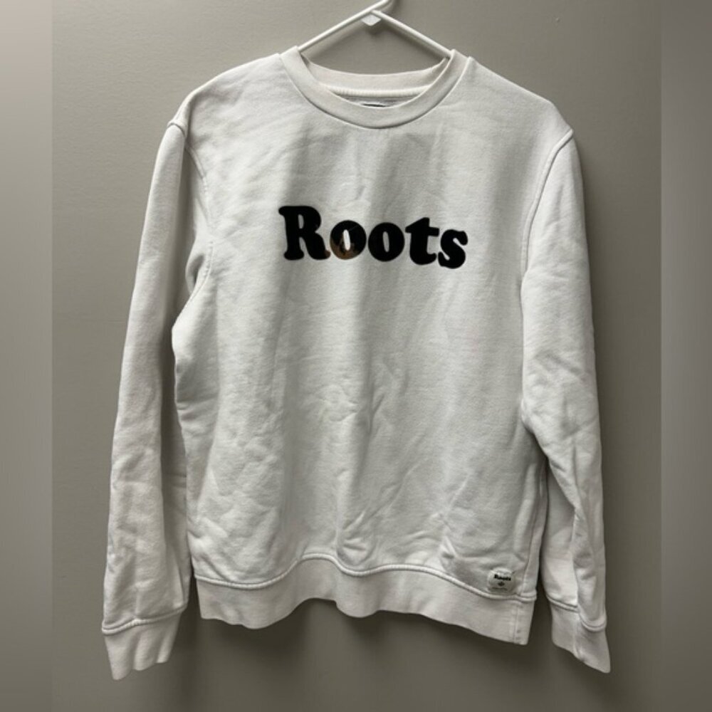 Roots White Original Crewneck